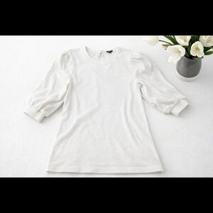 Express White Puff Sleeve Blouse